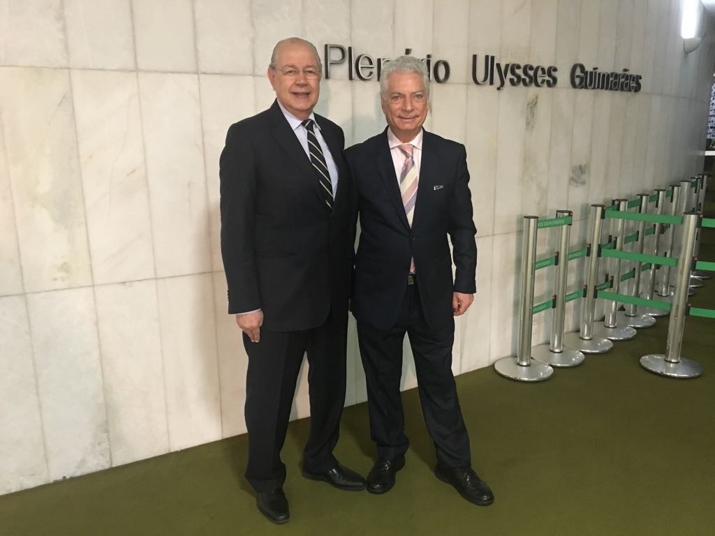 Miguel Abuhab e o Deputado Luiz Carlos Hauly